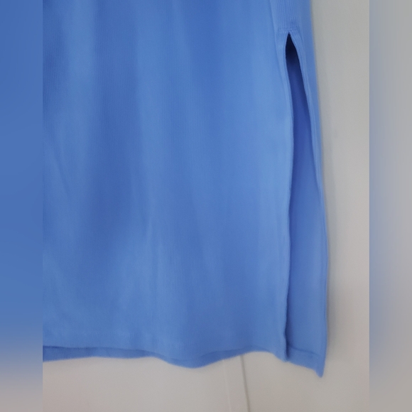 Old Navy Cloisonne Blue Fitted Rib-Knit Scoop-Neck Midi Dress - Picture 8 of 11